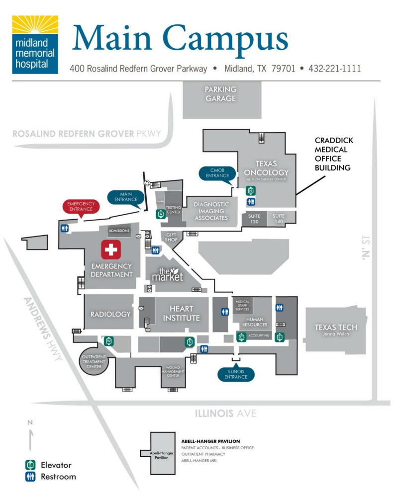 Directions & Parking | Midland Health