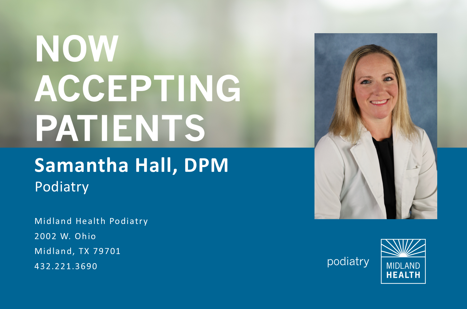 Dr. Hall Accepting New Patients